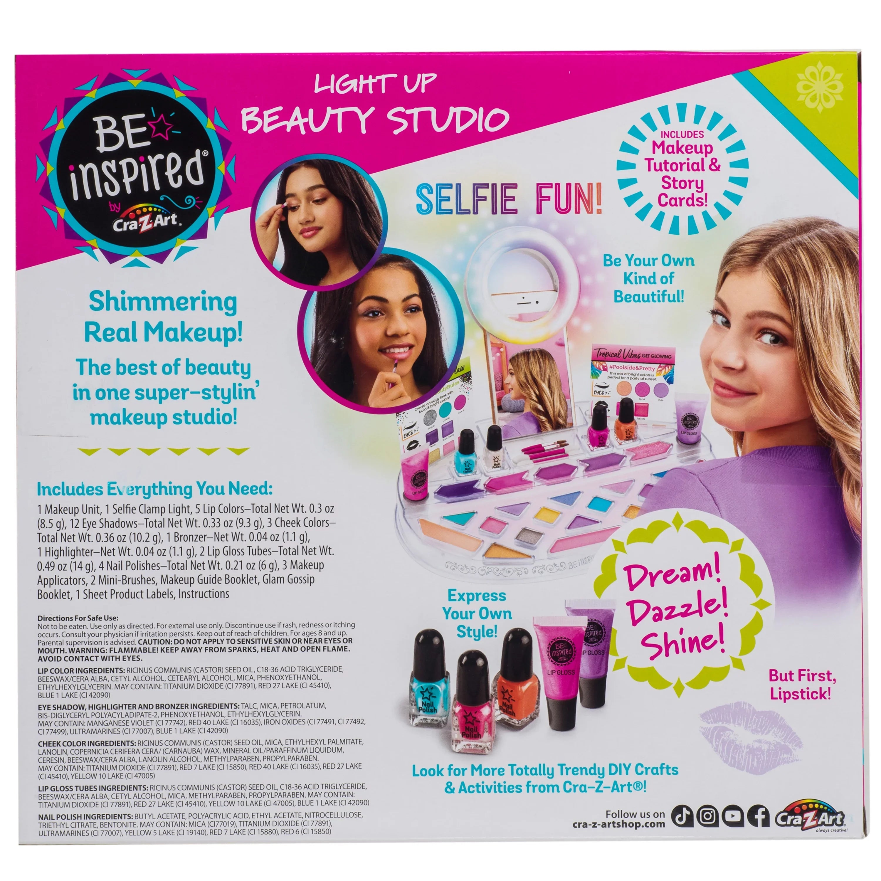 up Makeup, Children Ages Beauty Be up and Light Inspired Cra-Z-Art Studio 8 Unisex