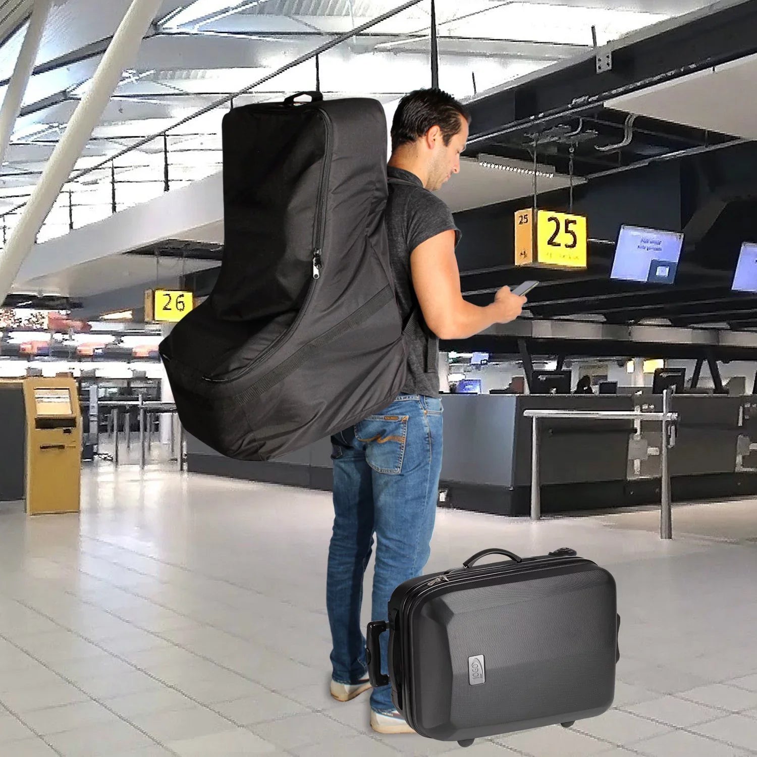 Bag, Black, Universal KHOMO Car Travel Seat GEAR