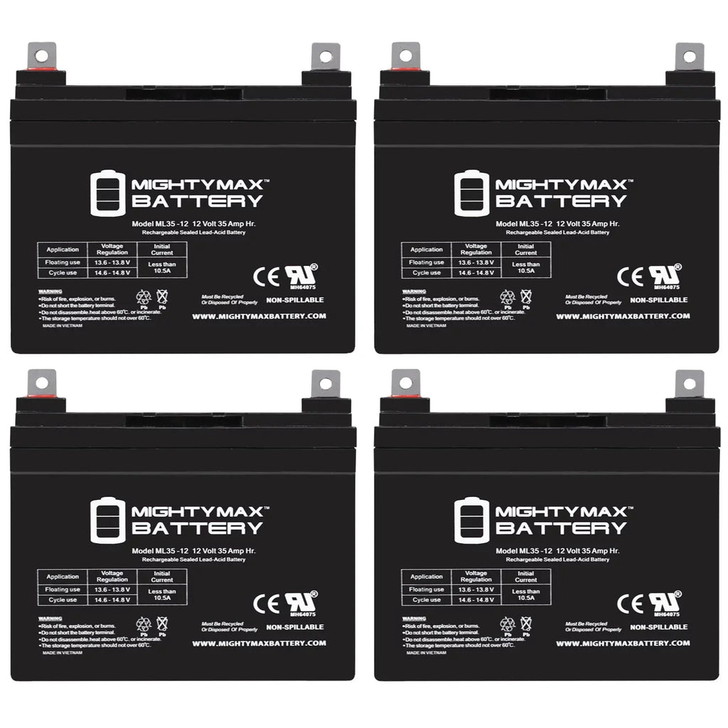 12V Battery - Pack Pride Mobility 4 35AH Powerchair Jet 3 For