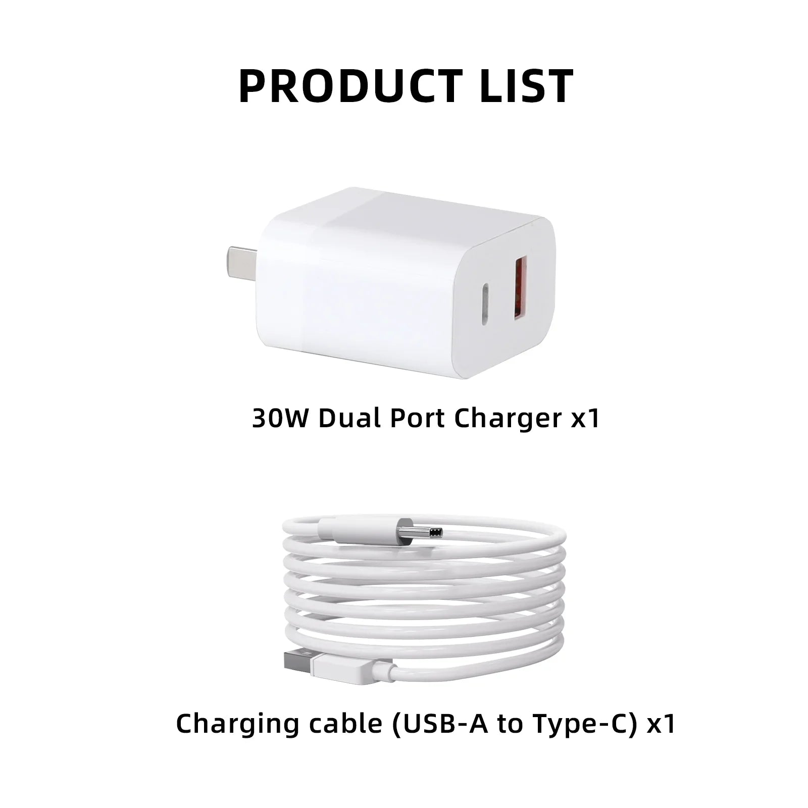 Cable for Type-C USB with Parts DJI 2/Mini Charging 3 30W Dual-Port Charger Pro Mini Charging