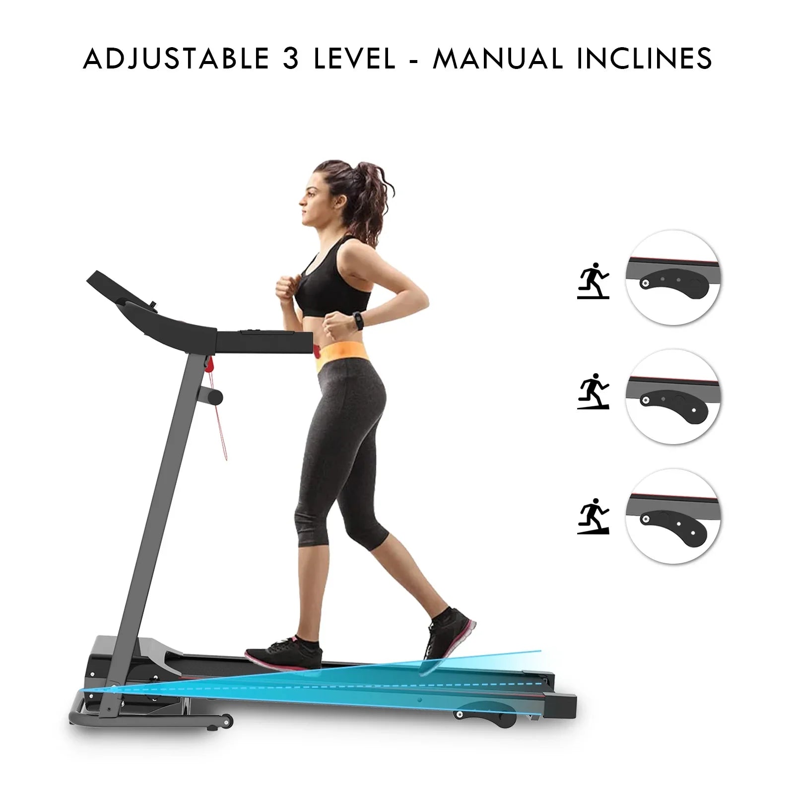Treadmill Bluetooth Folding Speaker Walking with Beautifully Treadmills Home & Treadmill, Under Sturdy Designed 300LBS Installation-Free Pad, for Durable FLIMDER Capacity, Desk