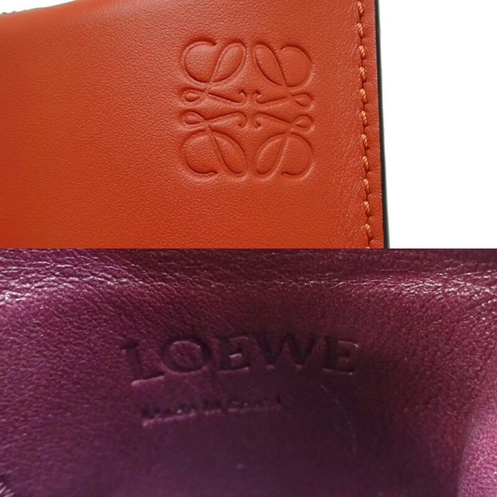 Loewe (Good) Leather Black Pocket Women's Shoulder 113.54IZ42 Pre-Owned Orange x Gate Bag
