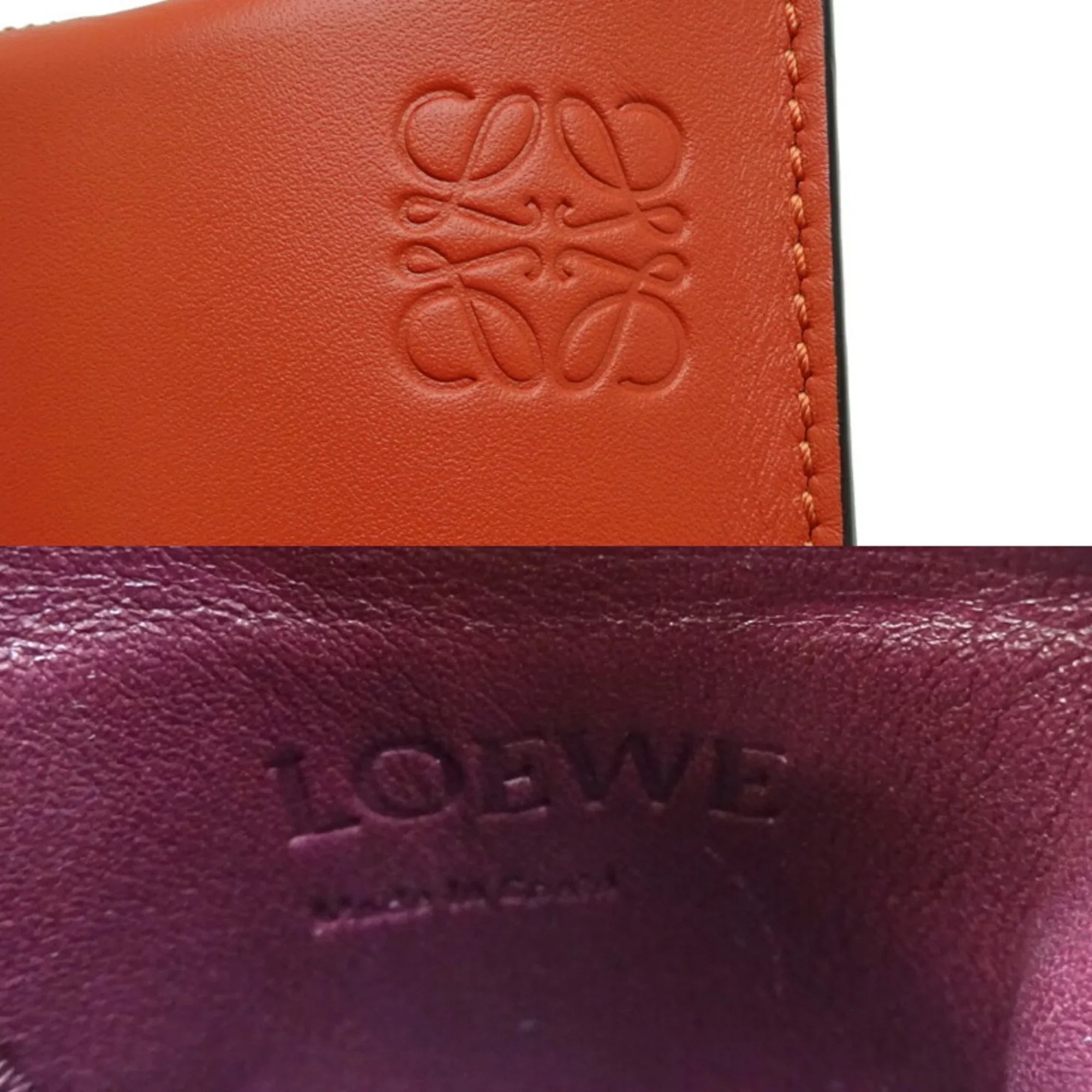 Loewe (Good) Leather Black Pocket Women's Shoulder 113.54IZ42 Pre-Owned Orange x Gate Bag