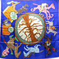 Estimated Wilson Pre-Owned Louis Scarf (Good) William Vuitton Silk Blue