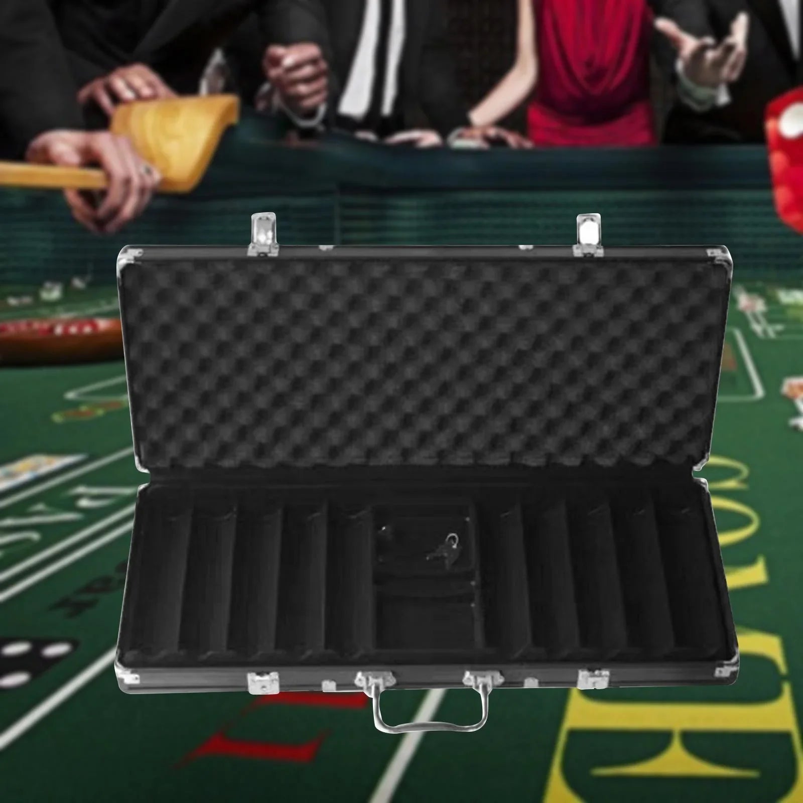Aluminum Alloy Capacity Hellery Chip High Box Suitcase Carrying Black Case Thicken Solid