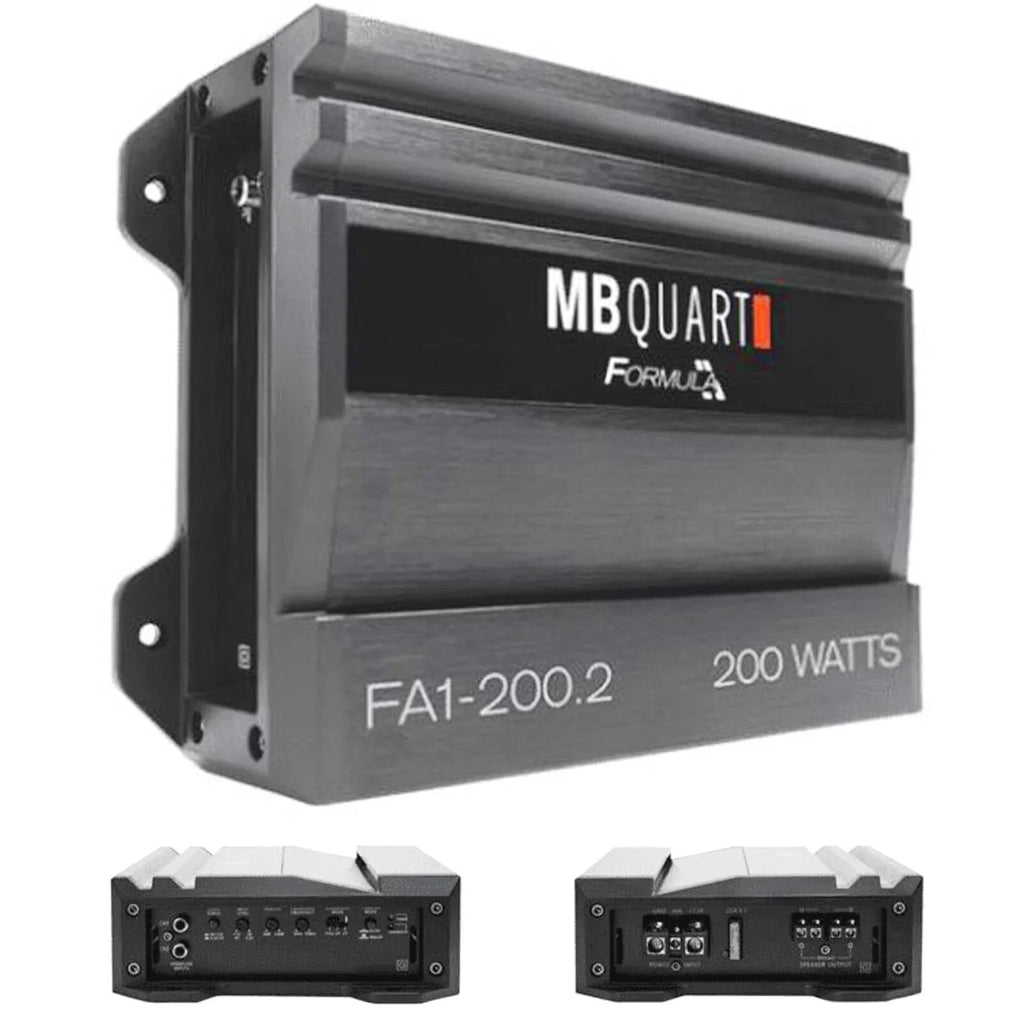 2 FORMULA Car FA1-200.2 Watt Amplifier Bundle Amplifier Channel Audio MB 200 Quart
