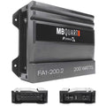 2 FORMULA Car FA1-200.2 Watt Amplifier Bundle Amplifier Channel Audio MB 200 Quart