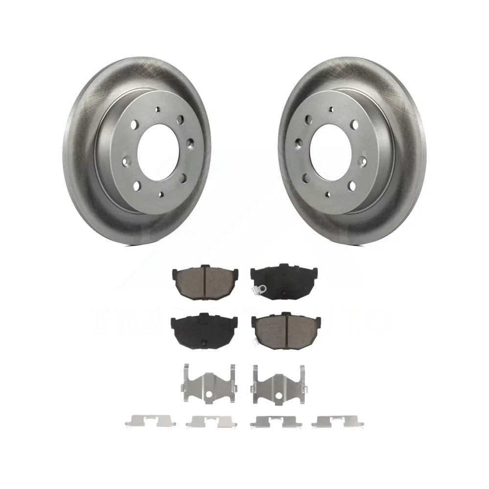 Brake Coated Spectra Pads KGC-101626 Kia For Spectra5 Ceramic Transit Rear Kit Auto And Rotors Disc -