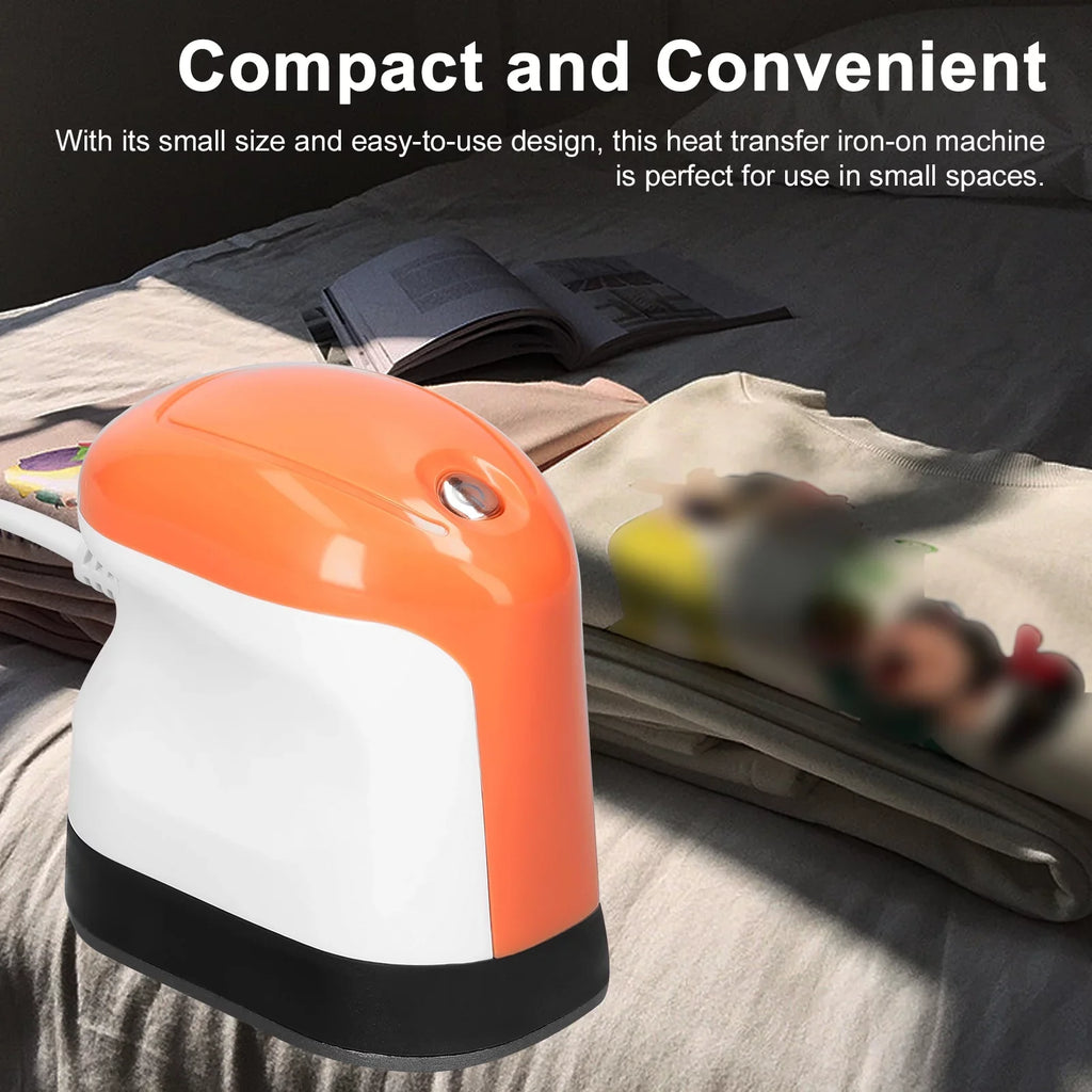 Multi-modes Easy Heat Transfer Electric Clothes Multifunctional Auto for Machine Bags T-shirts Hat Machine Compact Press DIY Heating Carevas Iron Iron-On Portable