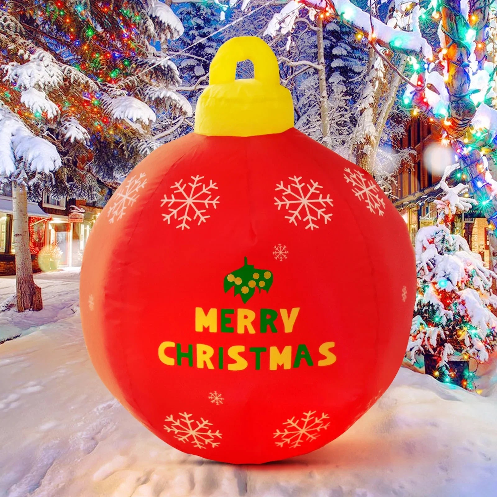 Yard Decorations Chrismas Inflatable for Decorations Little Ornaments Light Blow Large Outdoor Ball, Ball Christmas Decorations Up Inflatables Christmas Ball Ball Toys Christmas Fun Up Christmas