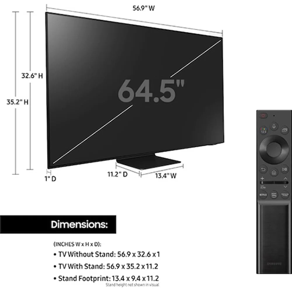 Inch Smart 65 Neo 4K Premium Warranty QN65QN90AA Extended (2021) TV  Bundle QLED with