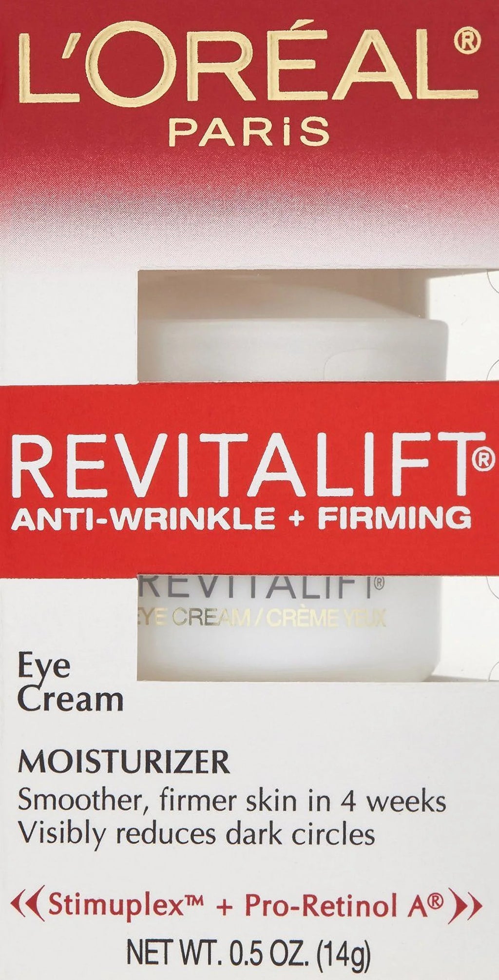 Revitalift Wrinkle Anti Ounce Eye 2) 0.5 (Pack Firming Cream, L,Oreal Paris Of +