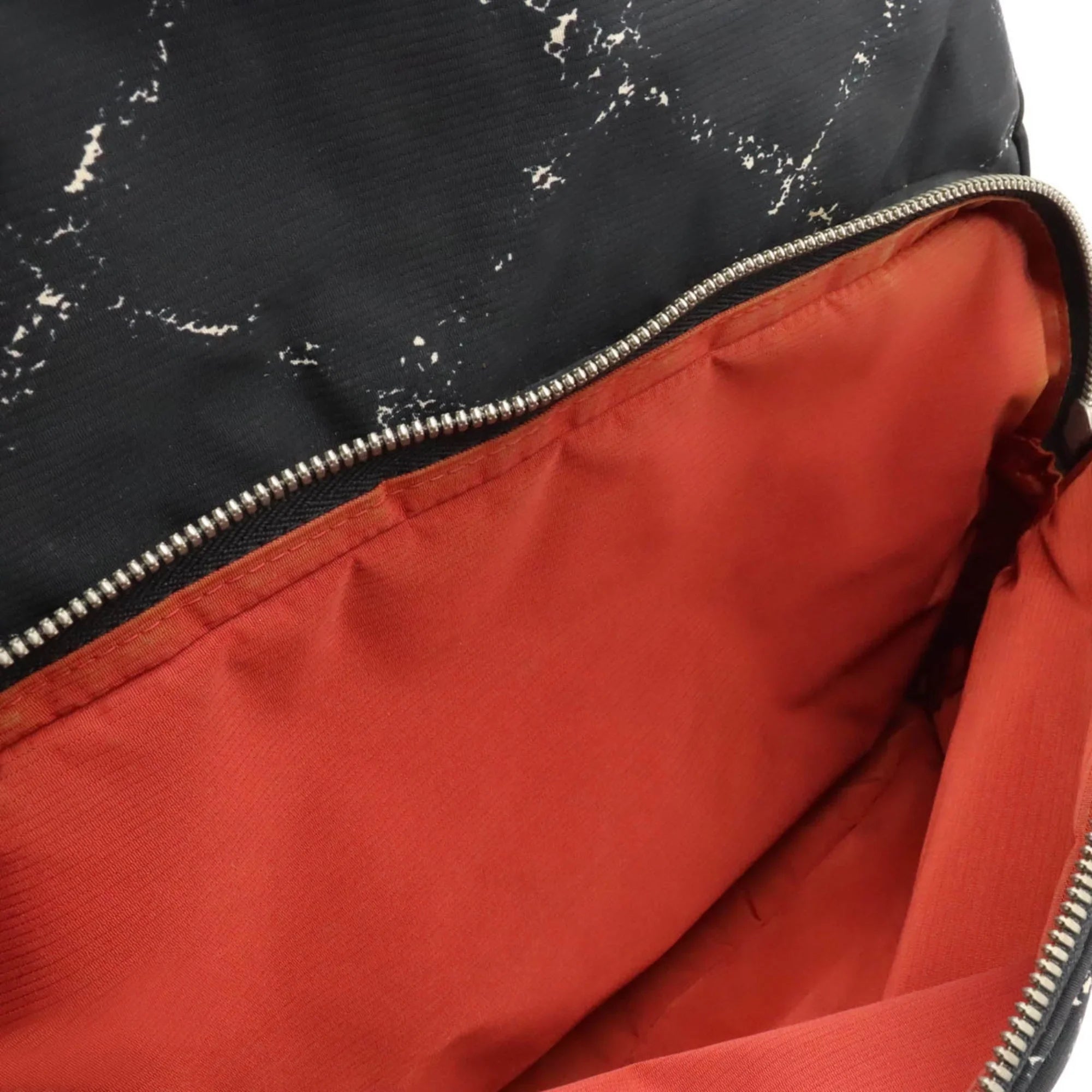 Pre-Owned Travel Old Black Rucksack Line CHANEL Daypack (Good) Nylon Backpack Chanel Jacquard