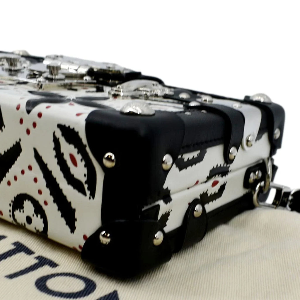 Malle Graphic Crossbody LOUIS Leather Petite Bag Print VUITTON Black/Multicolor Pre-owned