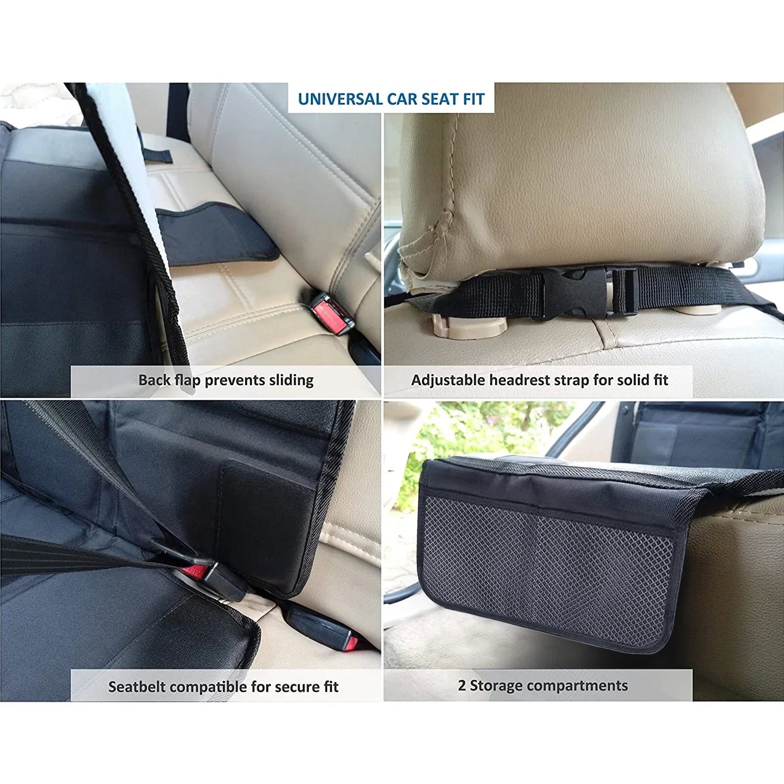 Pocket Mat Slip-Proof with Seat Back Car Seat Wear-Resistant Protector Cover Baby Organizer