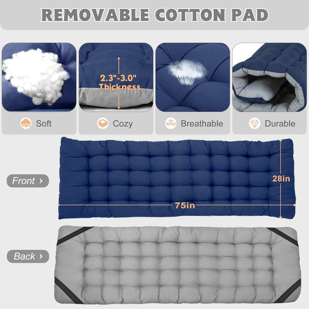 Travel for D Heavy Cot with Adults, Layer W/Mat Oxford Folding Camping Cots Carry Duty Bed Bag,1200 Outdoor Camp