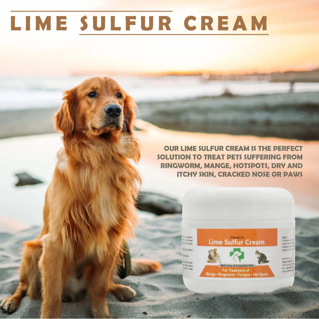 Ointment Life (2 Cat, Paw Ointment oz Skin 2) - Lime Horse for Healthy (2 (2 Skin x oz - Cream Dip Safe Dog, and - 2 Care Dry Pet Sulfur x Itchy Kitten, for Pet 2) Puppy, Jars) x oz