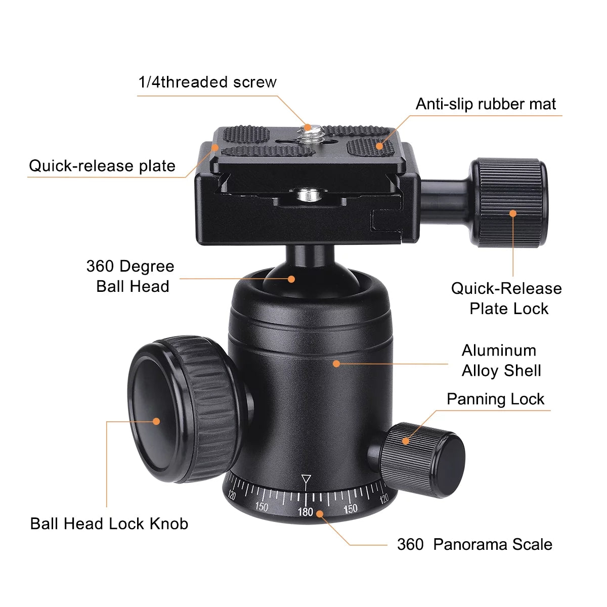 BM with Sony Camera Heavy RED 360° Nikon Load) Suction Head Camcorder Compatible lbs Canon Cup Car Ball Holder Mount Vehicle (20 Duty Mirorrless DSLR