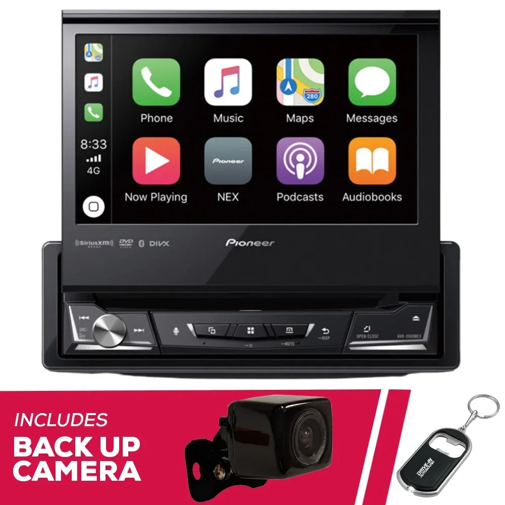 Pioneer w/ & 6.8" Camera Backup DVD AVH-3500NEX Bluetooth New Receiver Multimedia