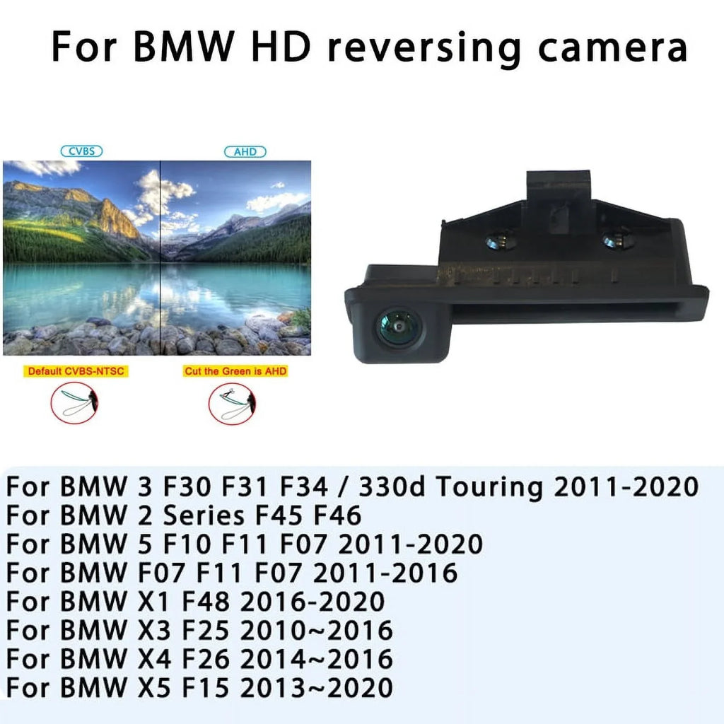 Reverse 1080P X3 Series CCD F34 Backup View Parking Car For BMW 3 F10 Rear F11 Camera Vision X1 X5 AHD Night F31 F30 F07
