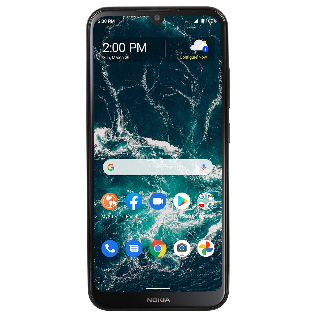 Nokia [Locked C200, Simple Gray- Mobile Smartphone Mobile] Simple to Prepaid 32GB,