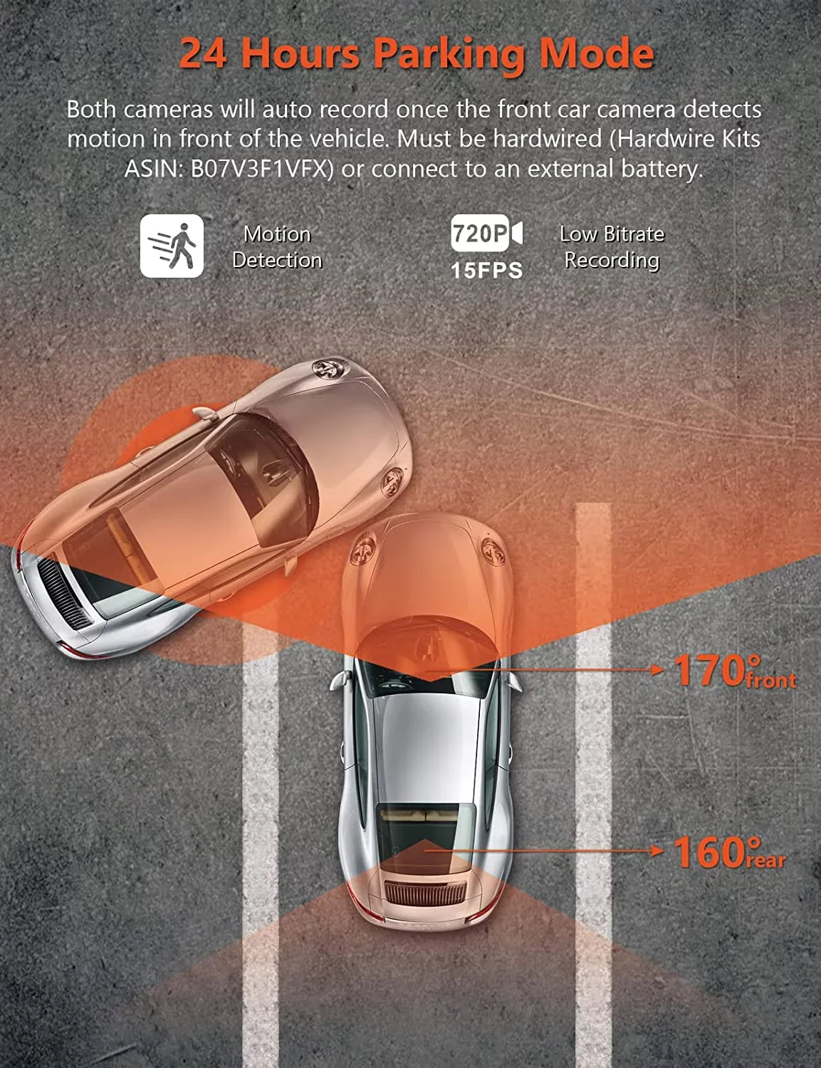 Low Single Car Cam, Built 1080P and Camera, Recording, Front Parking Dual Bitrate 4K Dash Design, Vantrue G-Sensor in Front Vision, HDR, Night Hidden Rear Supercapacitor, (S1W) Mode, GPS, 24/7