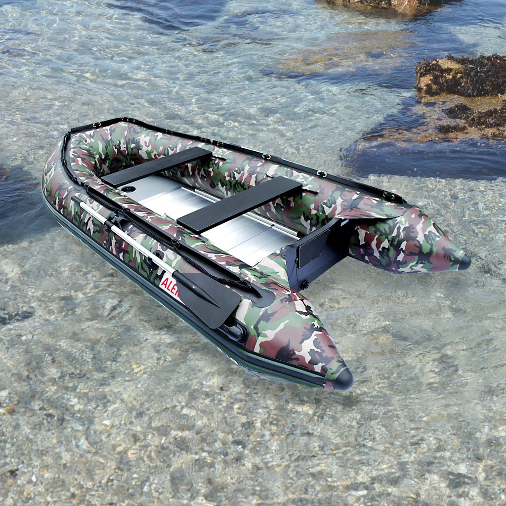 Raft Camouflage BT320CM 4-Person ALEKO - Boat Fishing feet 10.5 Inflatable