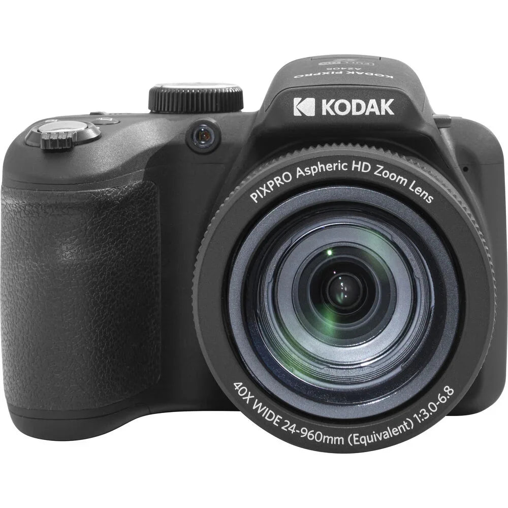 Extra AZ405 Digital LED Kodak PIXPRO + - (Black) + 128GB Battery Kit Camera