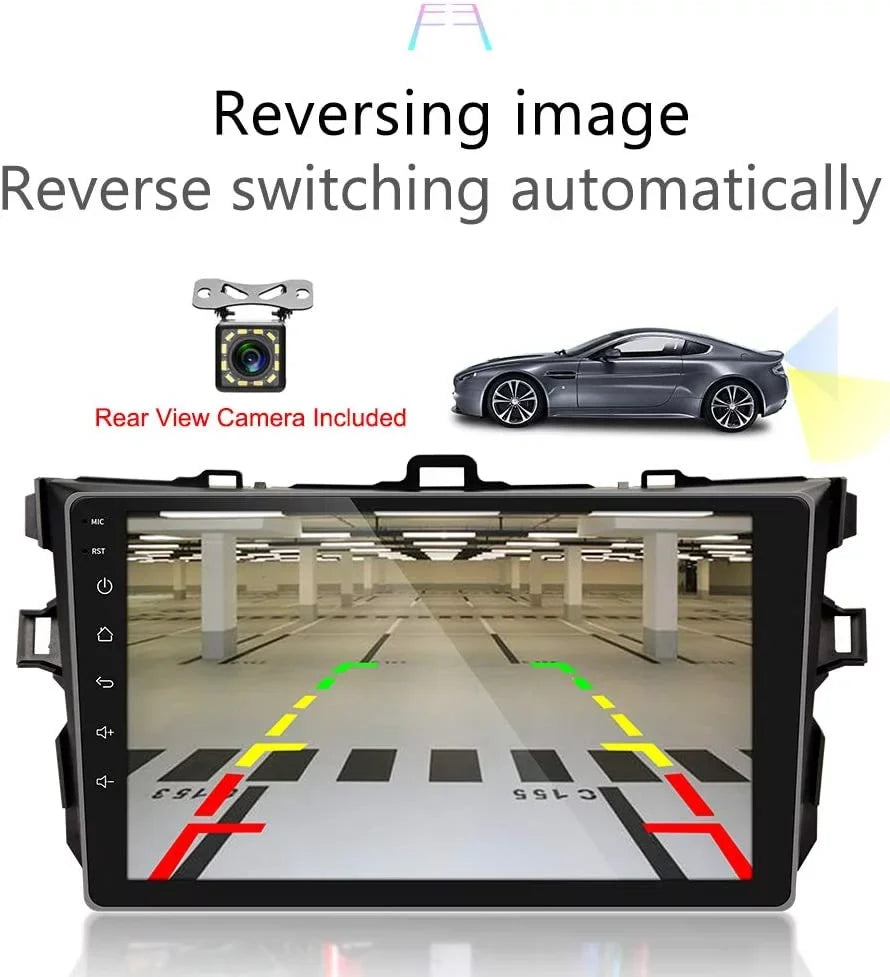 2008 Camera 2009 for 2GB 2006 Stereo Car Bluetooth/FM/WiFi 2007 2010 Corolla 2012, 2011 Screen Car with Radio GPS Built-in + Inch Navigation Head Touch Backup Unit 9 32GB Android Android Toyota