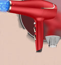 Power Concentrator Heat Button, Results, Women, and and Hair Dryers hot High Function Ionic 2300W for 2 air Shot Settings, Dryer, Cool CONFU Dryer, for 3 Shinier Nozzle(Red) Speed cold Hair