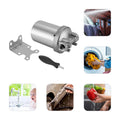 inch 5 Water Filter Silver Filter Water Outlet with Miumaeov Wrench Shell Steel and Stainless Bracket Heavy Duty NPT 3/4 inch and Housing Water Steel Filter Stainless Filter Inlet Shell Pin