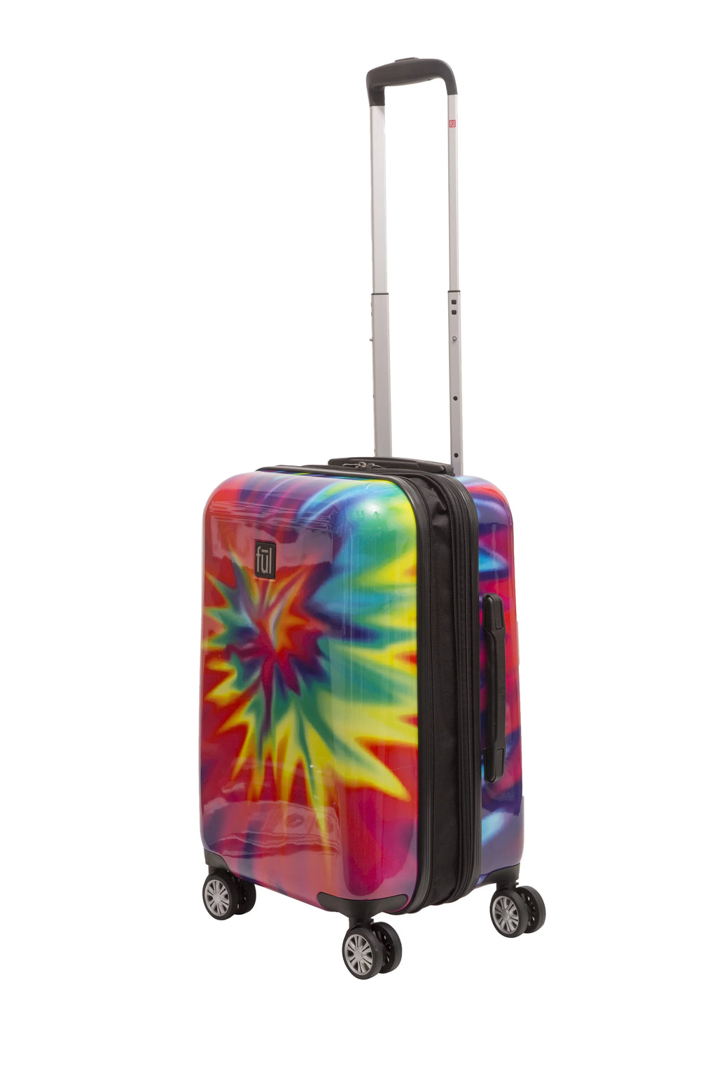 with Tie-Dye Swirl Dye Carry Hardshell On Inch Luggage, Suitcase Rolling Tie 22 Wheels, Rainbow