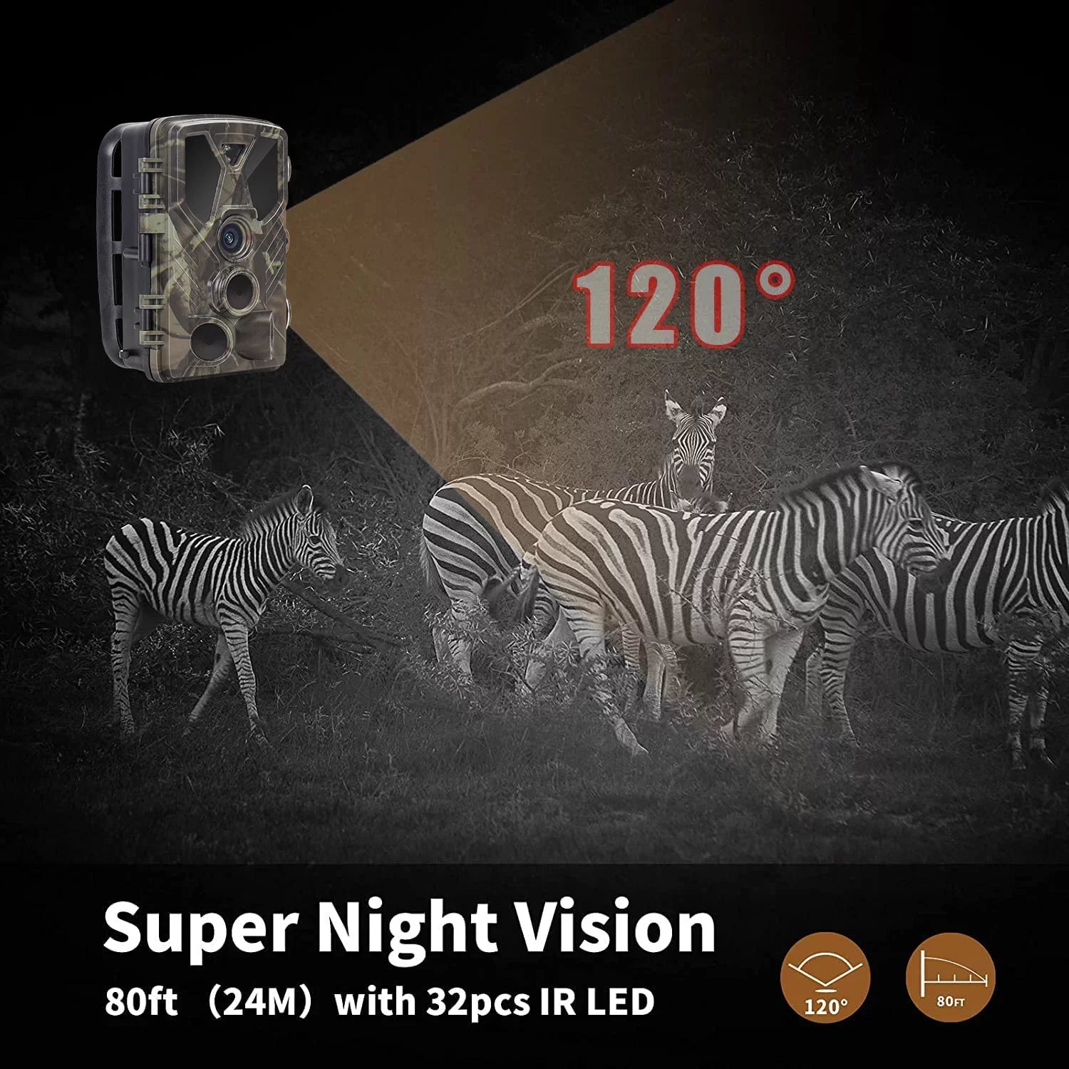 Card Night Hunting TF Trail with IR LED 36MP Hunting Wildlife Wildgame 4K Monitors 32GB HC-812A Trail Vision Camera SuntekCam Trail with Monitor Waterproof Camera
