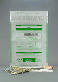 Tamper Bags, x (100 Press Numbering, Tape 12" & White, Deposit 16" Cashier Seal Bags) Depot Closure Serialized Void Evident Barcode,