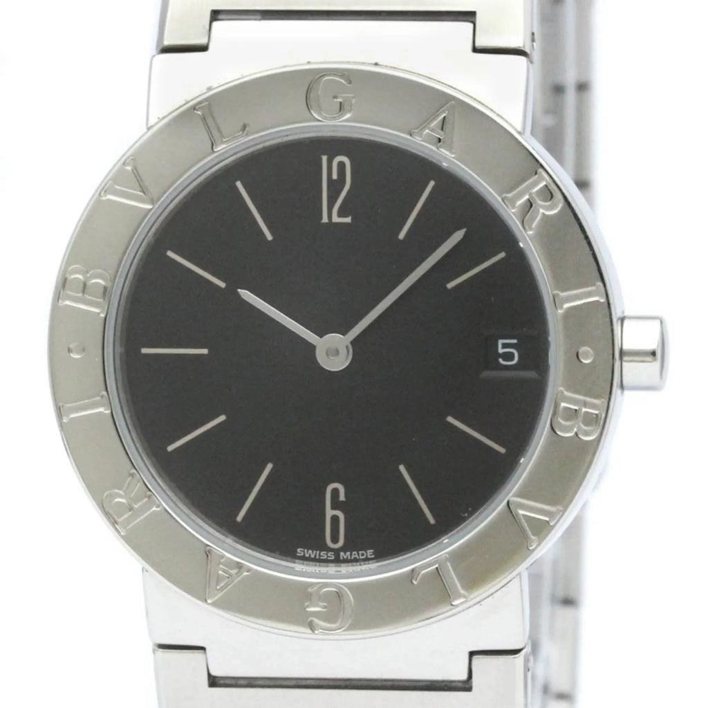 Watch Bvlgari BF565431 Unisex Quartz (Good) Polished BVLGARI BB30SSD Steel Pre-Owned Bvlgari
