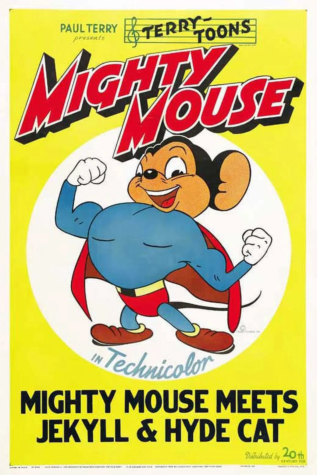 Jekyll Mighty Hyde Mouse Cat Meets (1944) POSTER and (27x40)