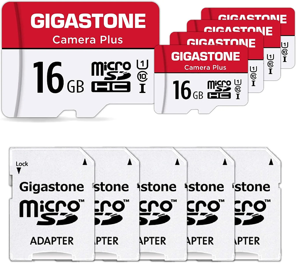 Memory HD 16GB Full Camera, Security ro SD for Camera [Giga] Video Plus, 5-Pack Wyze roSDHC Cam, ,