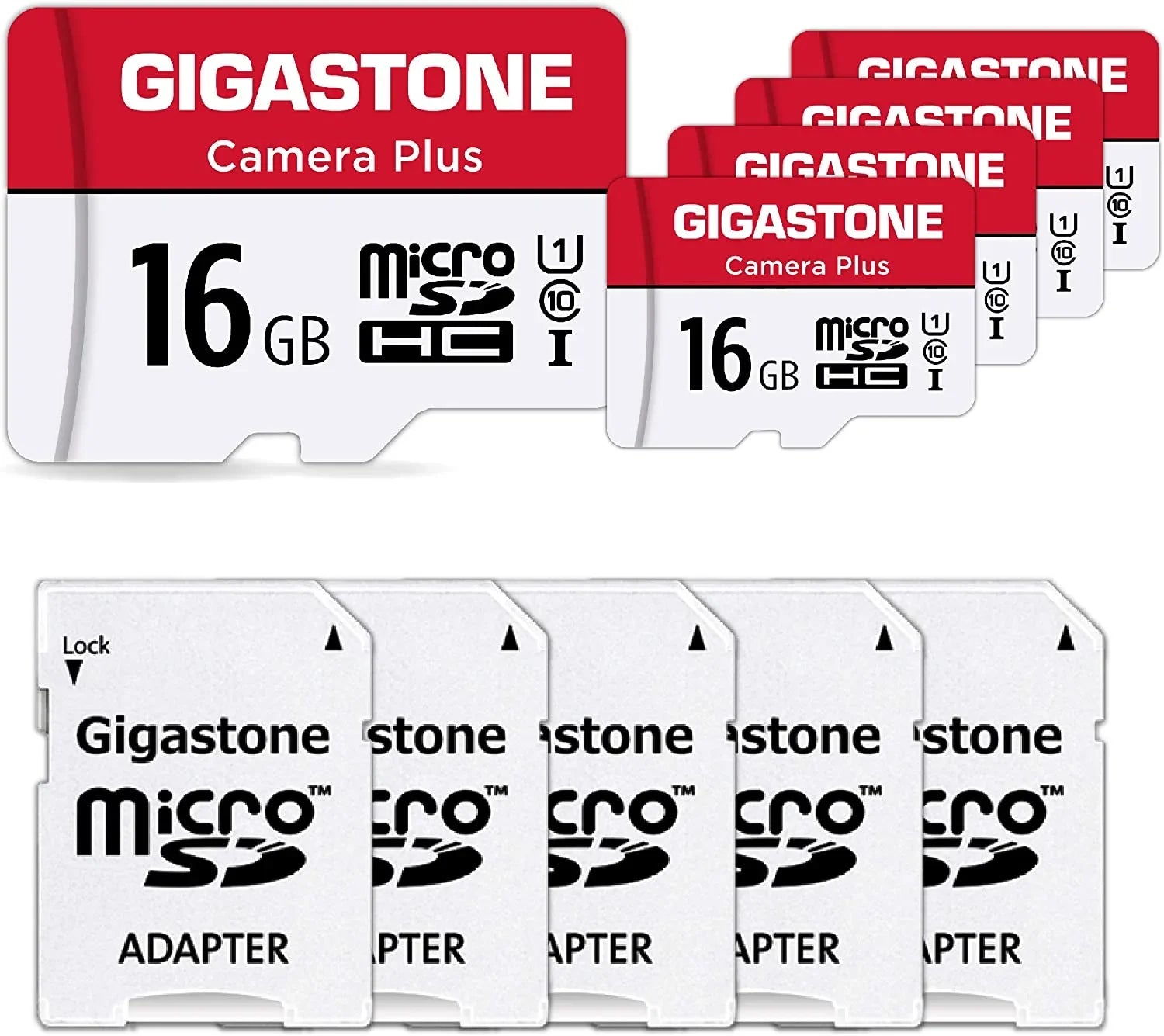 Memory HD 16GB Full Camera, Security ro SD for Camera [Giga] Video Plus, 5-Pack Wyze roSDHC Cam, ,