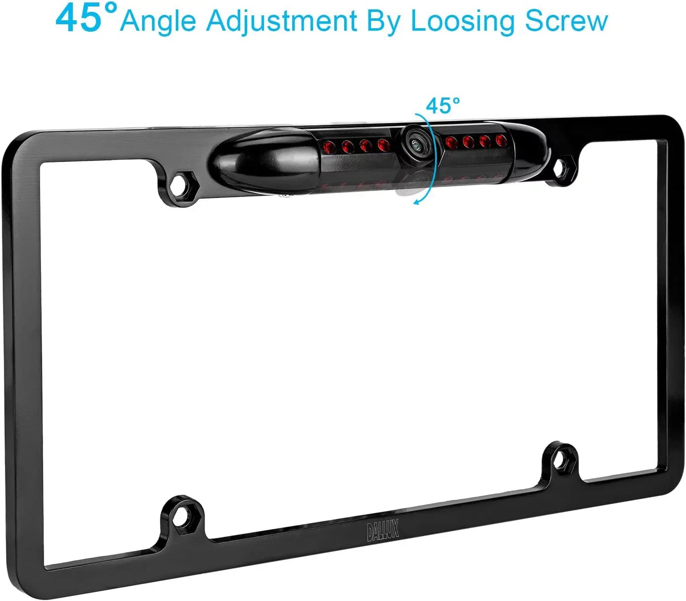 JVC Backup for KWV830BT License Camera Rearview KW-V830BT Plate Frame Black