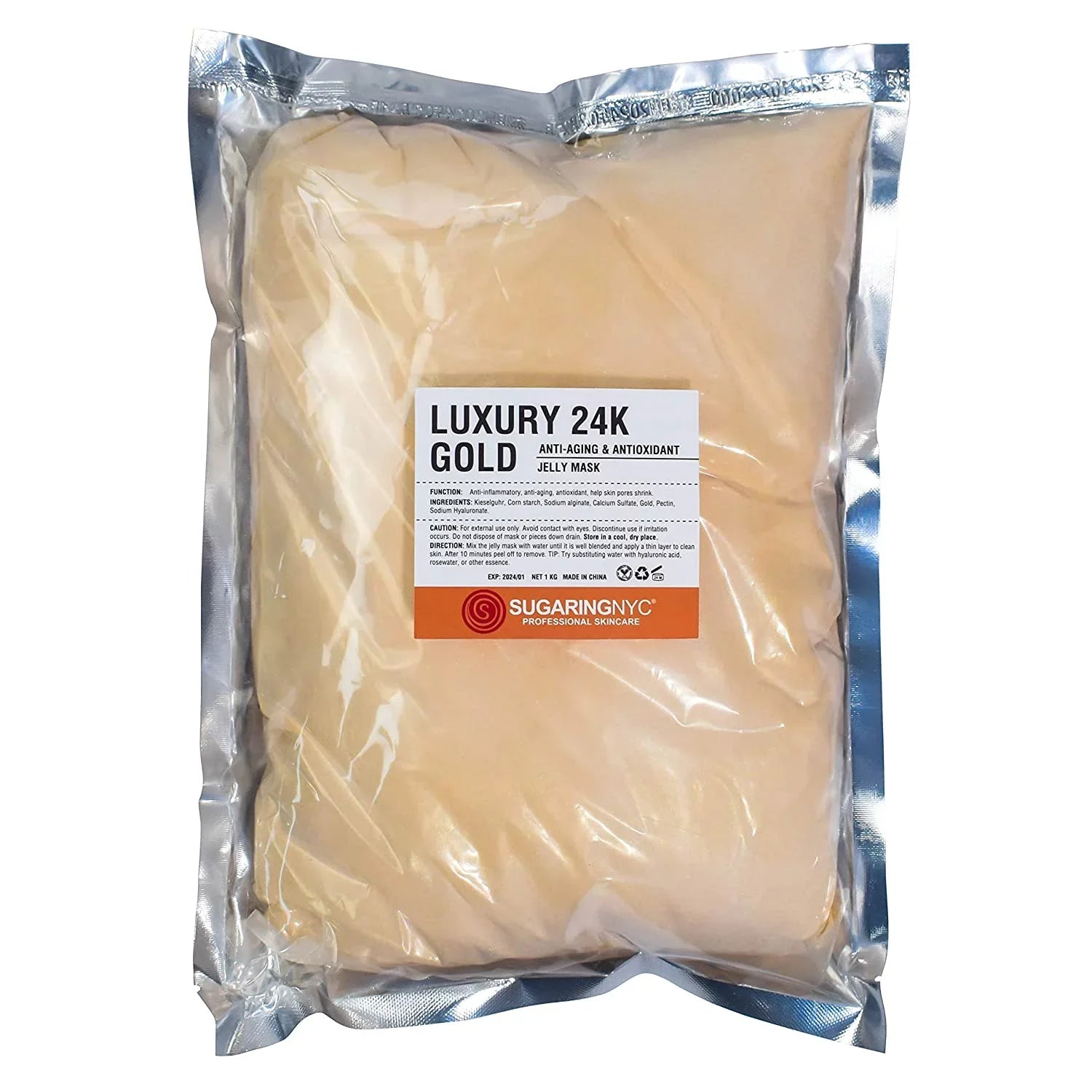 lb. Jelly Vajacial 2.2 Mask Gold 1kg Wholesale Powder kilo 1 24K Refill Refill Real