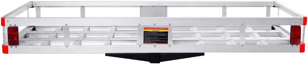x Luggage 2” Truck, Vehicle Rack, Capacity 22” Receiver, x Trailer for Mount Hitch SUV, Carrier 7” Cargo Cargo Basket Car, Aluminum 60” 500LBS Fits