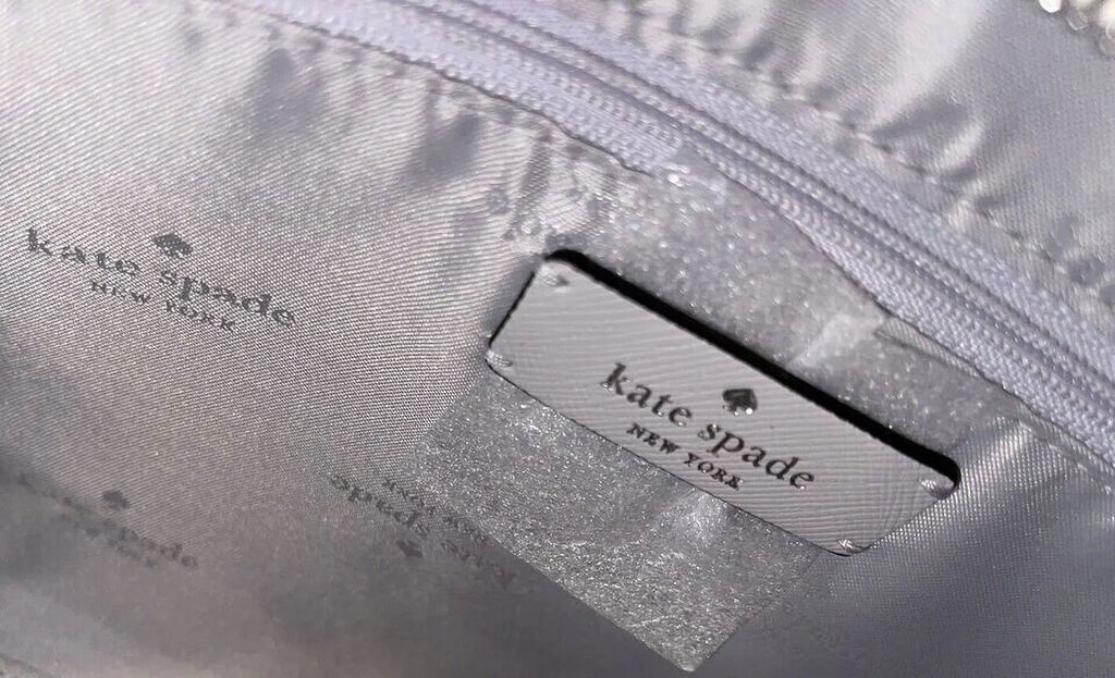 Satchel Purse Colorblock Grey Bag Spade Platinum Medium Madison Kate KC621 Leather