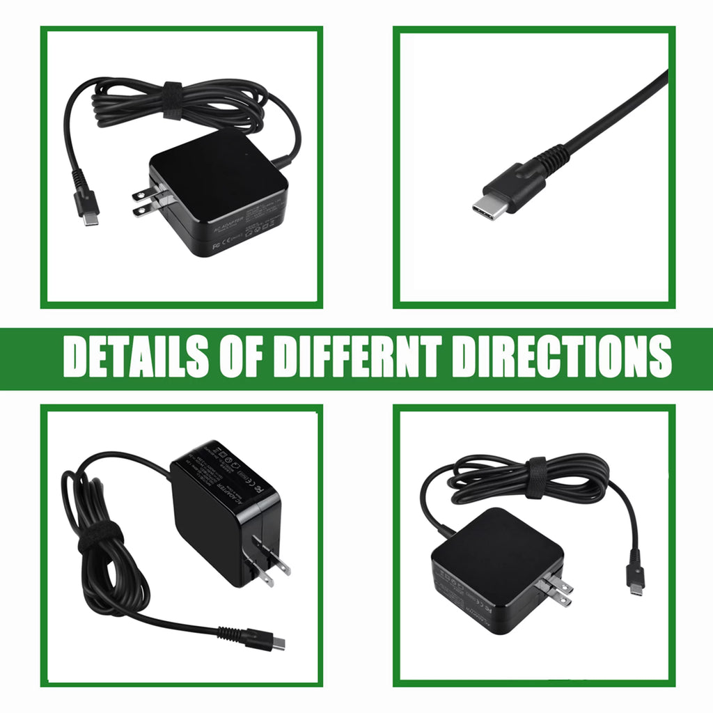 Type AC 2nd KONKIN Chromebook Gen Replacement Type-C BOO  300e MTK 81QC for Compatible Adapter 45W Charger