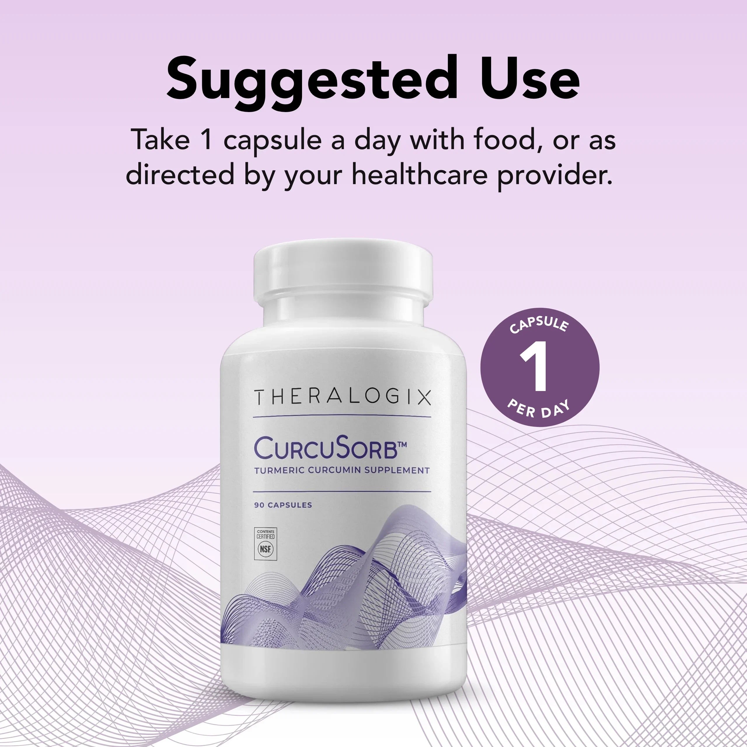 Curcumin Turmeric Absorption Theralogix Supply), Turmeric CurcuSorb Supplement High (90-Day Complex