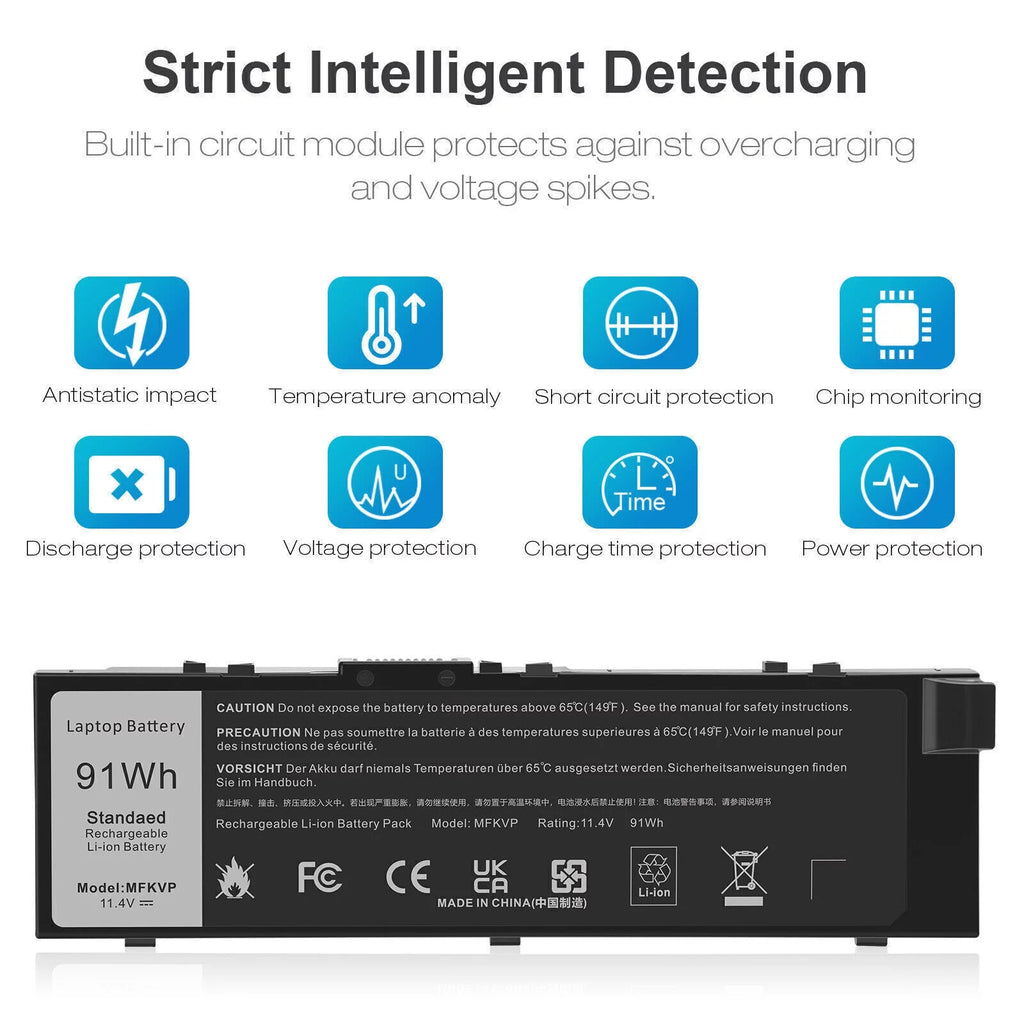 7710,17 Battery 7720 17 DELL Series Precision For MFKVP