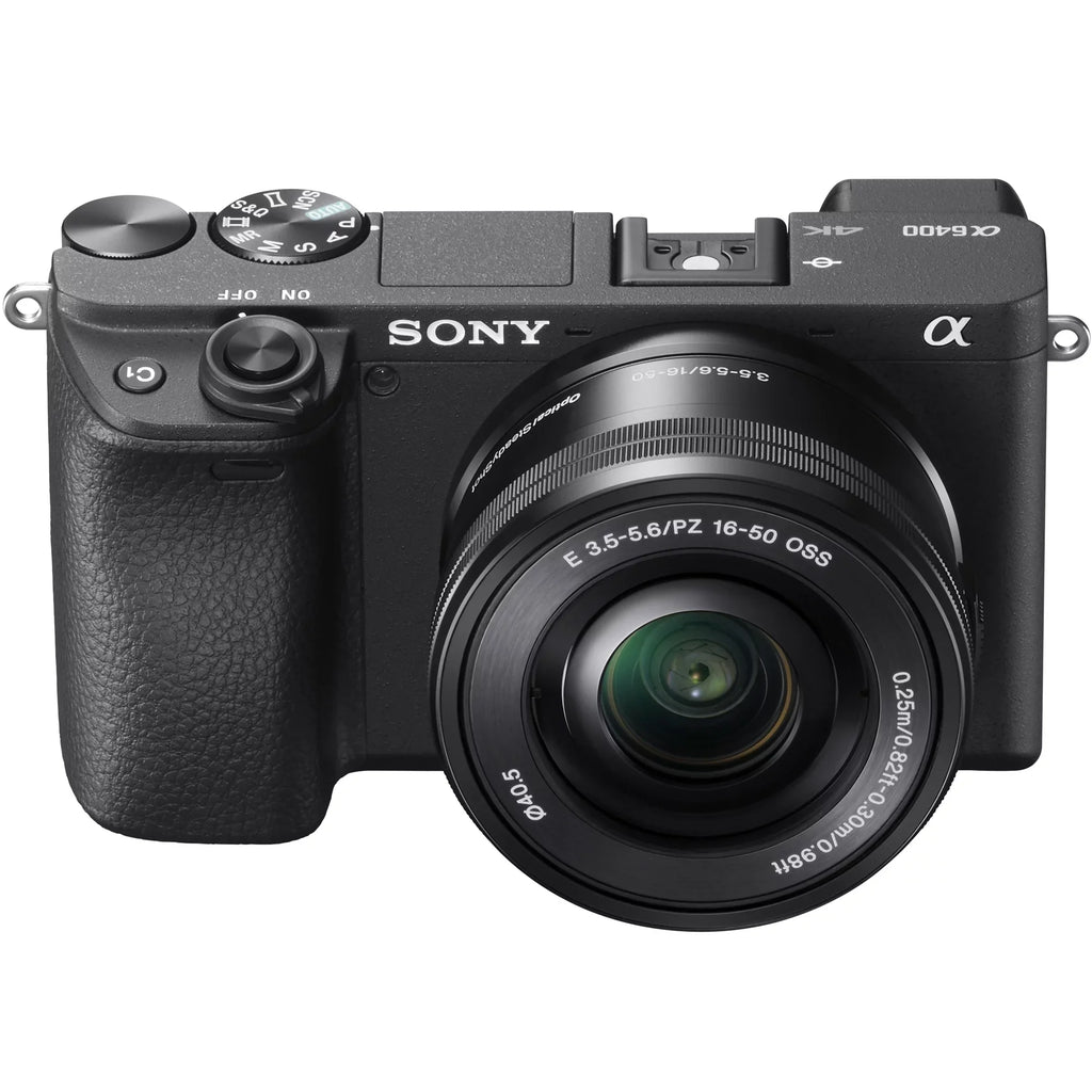 f/3.5-5.6 Battery ILCE-6400L/B Gear Bundle 4K Lens Angle Wide with Sony Deco Telephoto Filter and Editing & a6400 Set 0.43x (Black) + Mirrorless OSS Camera Lens 2.2X Power Extra Case 16-50mm Kit