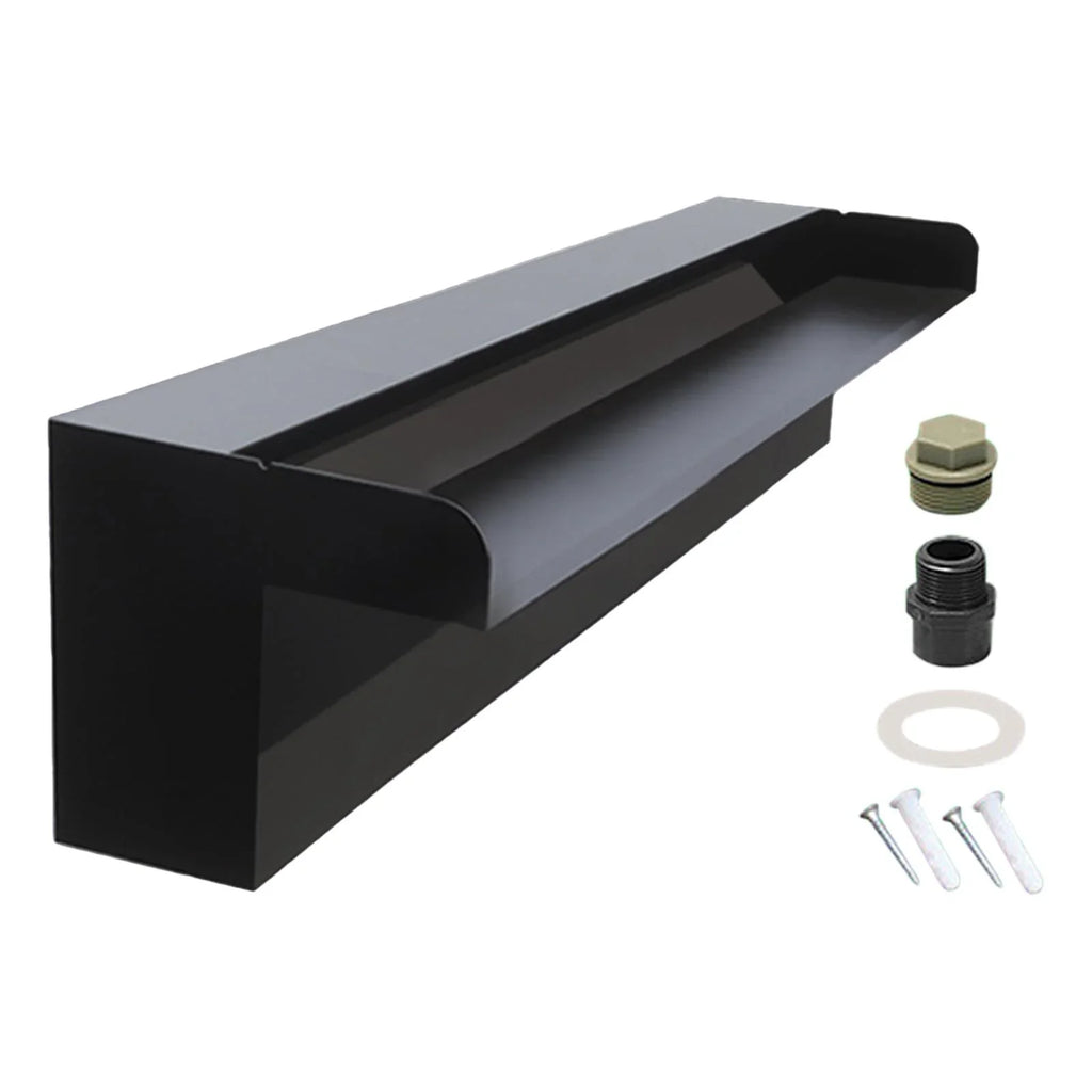 Spillway Wall Hot Waterfall oshhnii Spring Pond Pool Lobby, SPA Spillway Fountain for Stainless Mount Feature Hotel Steel,