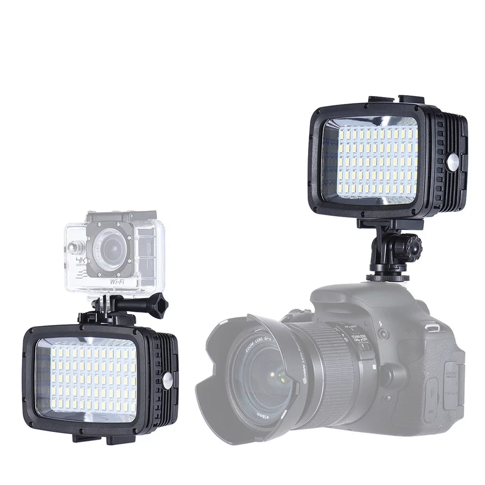 Photo 40m Video DSLR * Diving Shoe Cam Filte Modes Bright w/ SJCAM 10 3 + Fill-in Action Waterproof Hot for GoPro Ultra & Yi 60pcs 1800LM Underwater Andoer Hero Mount for Studio 5500K 3