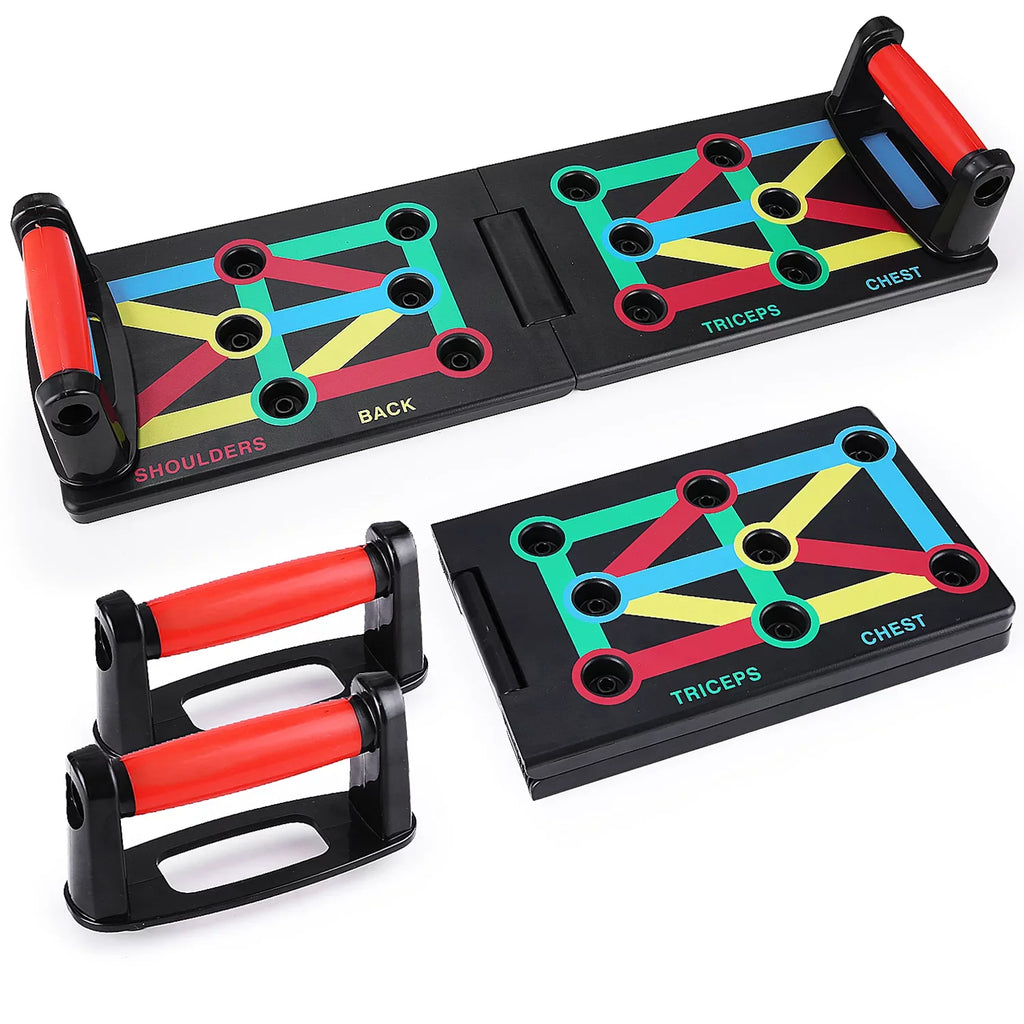 and Suitable Foldable TOMSHOO Arms, Strengthen Push-Board, Fitness Shoulders, and for Chest, Exercise Portable Space-Saving Levels All Equipment,