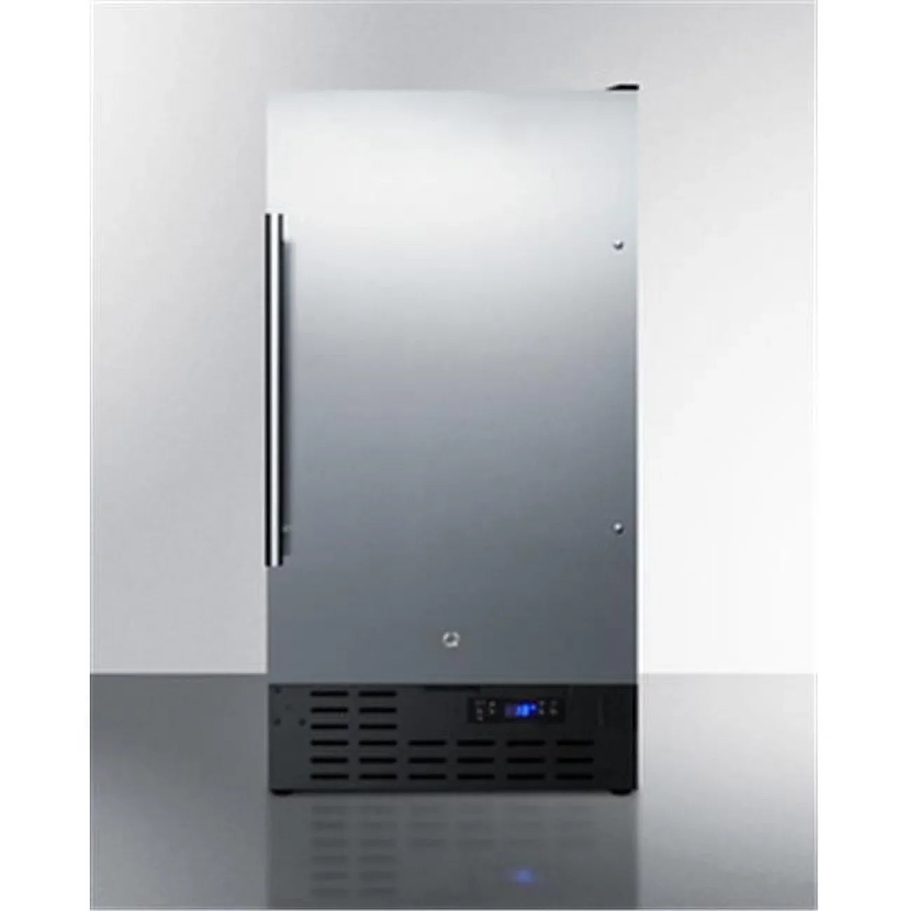 in. 18 Refrigerator, Compact Freestanding Counter Black Depth